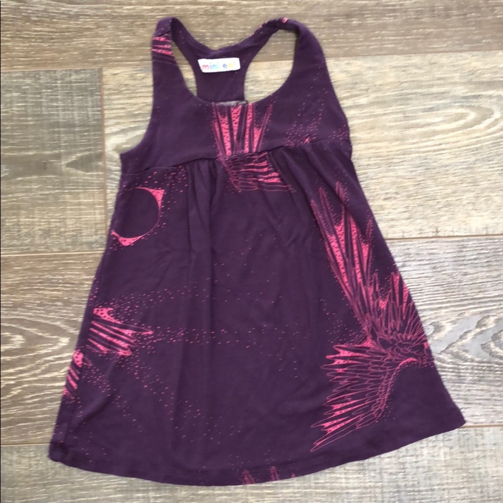 Purple printed dress